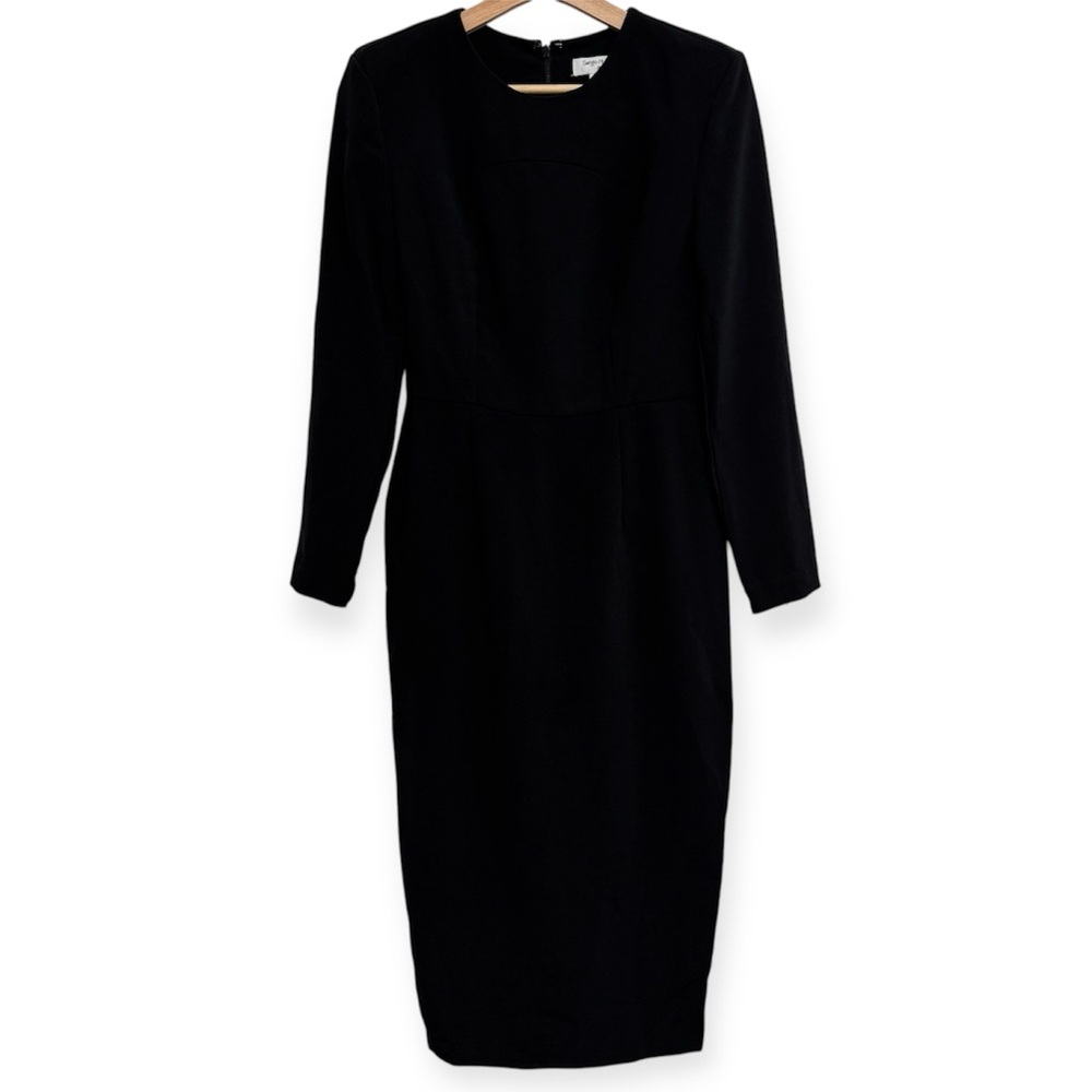 Sergio Hudson x Target Strong Shoulder Long Sleeve Midi Dress XS